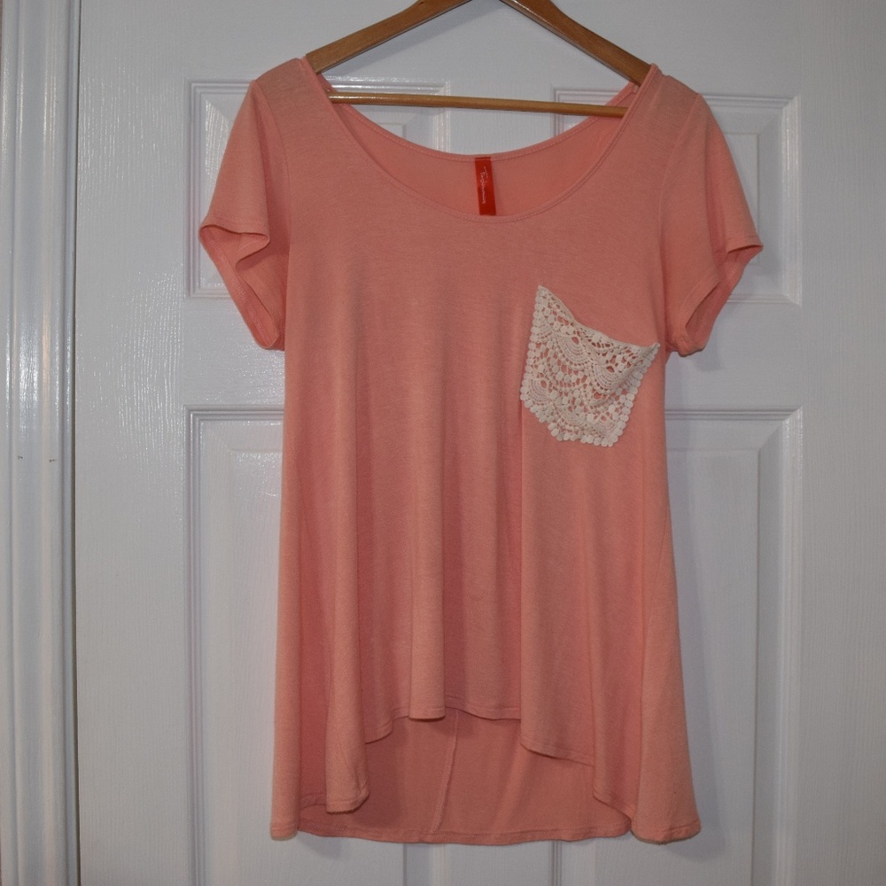 Fashionomics Coral Short Sleeve Tee Size L